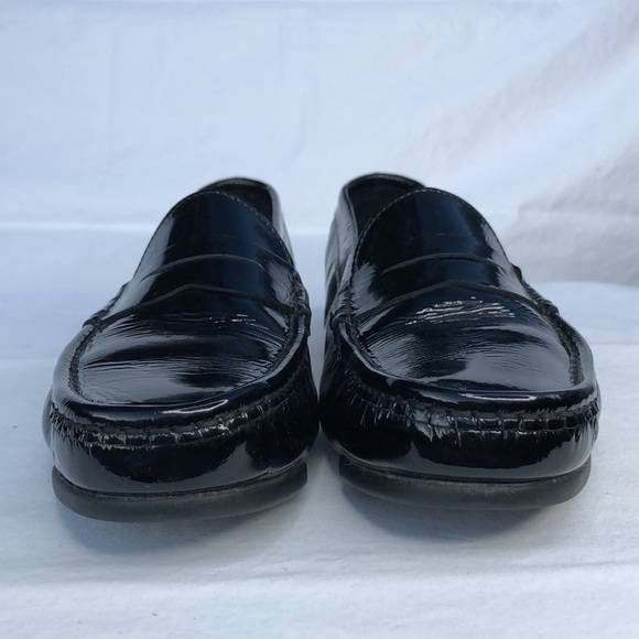 Salvatore Ferragamo Black Patent Leather Penny Loafer/Moccasin, Nero Calf - Picture 5 of 15